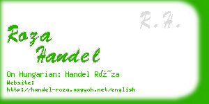 roza handel business card